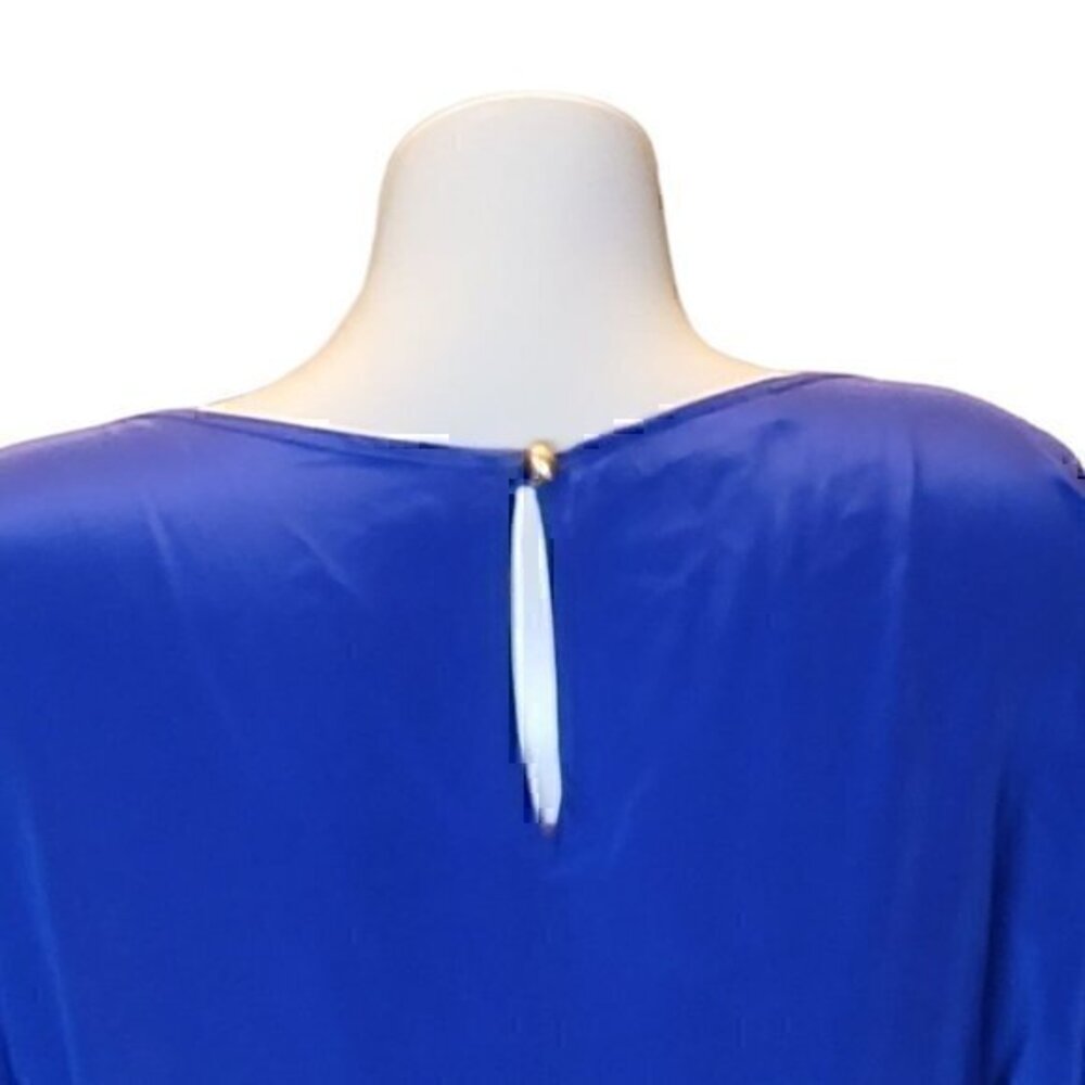 Silk Romper Karina Grimaldi Blue L - Picture 9 of 13